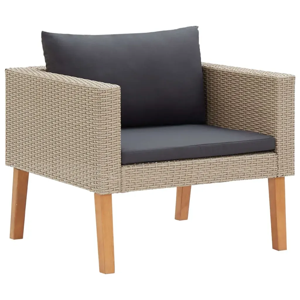 Garden Lounge Set with Cushions Poly Rattan Price