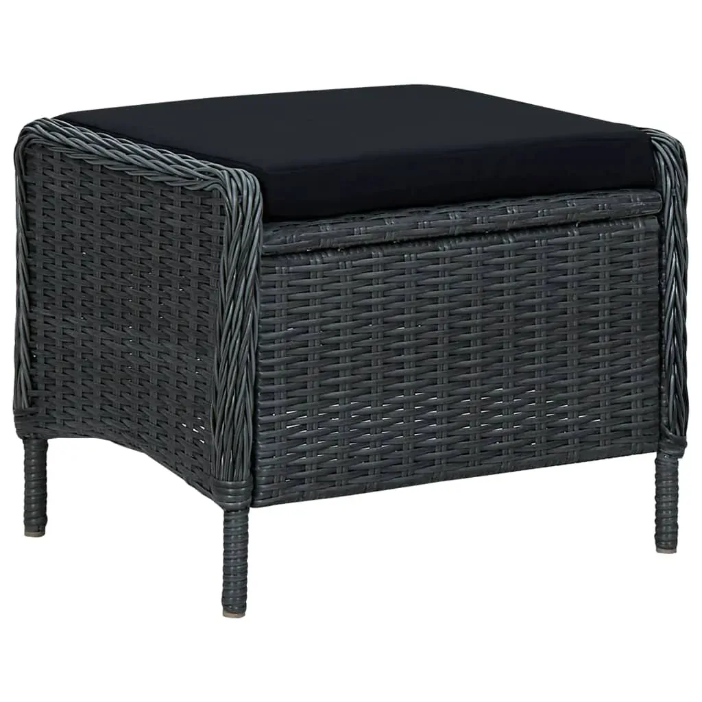 2 Piece Garden Lounge Set with Cushions Poly Rattan Price