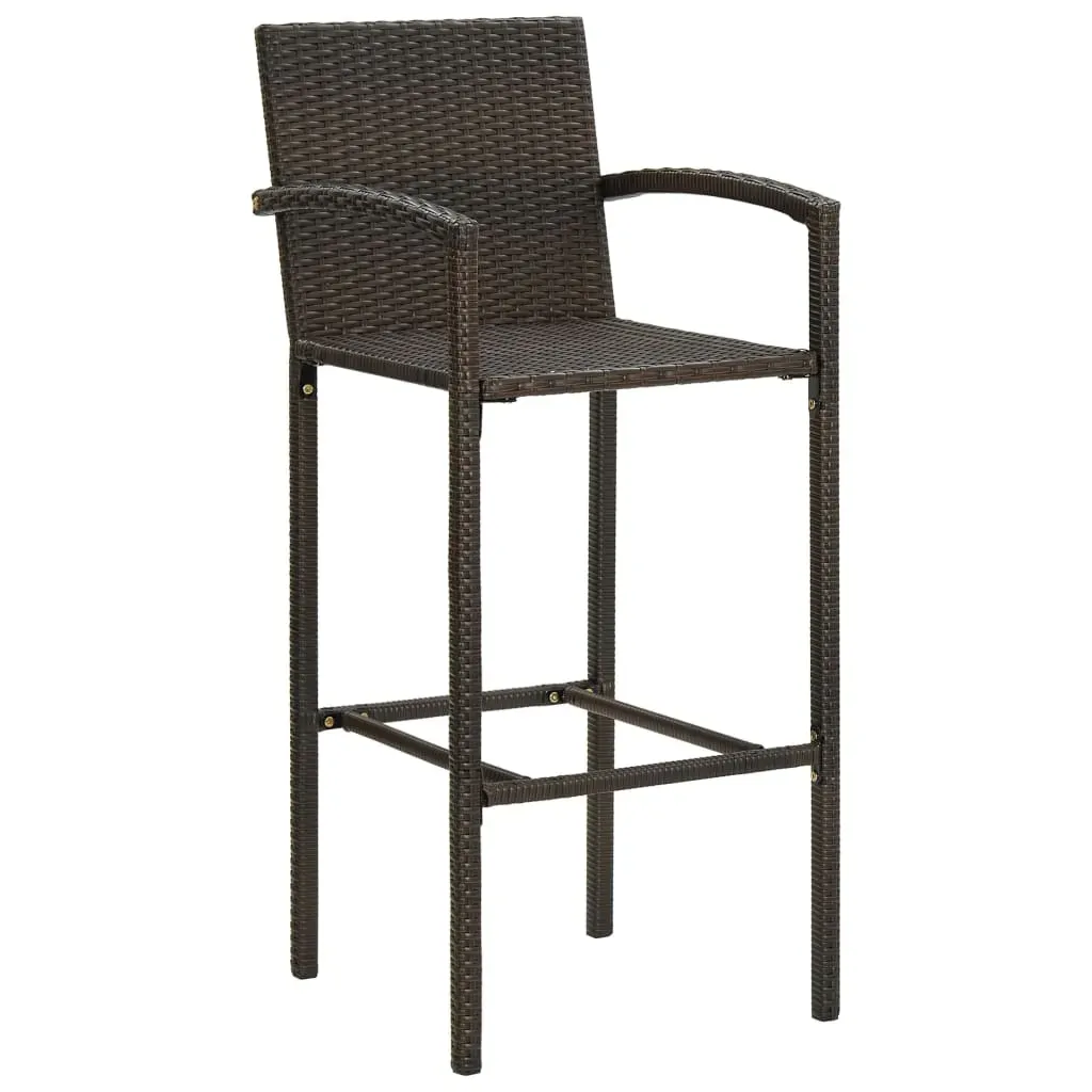 Garden Bar Set Poly Rattan Price