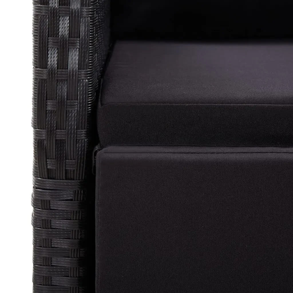 Garden Dining Set Black Price