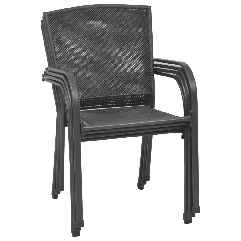 Garden Dining Set Steel Anthracite Price