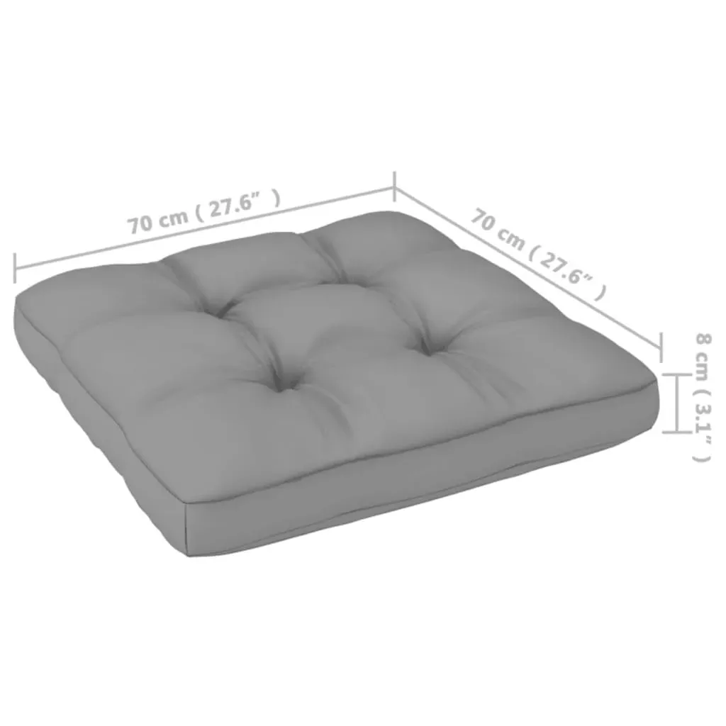 Garden Footstools with Cushions 2 pcs Solid Pinewood Price