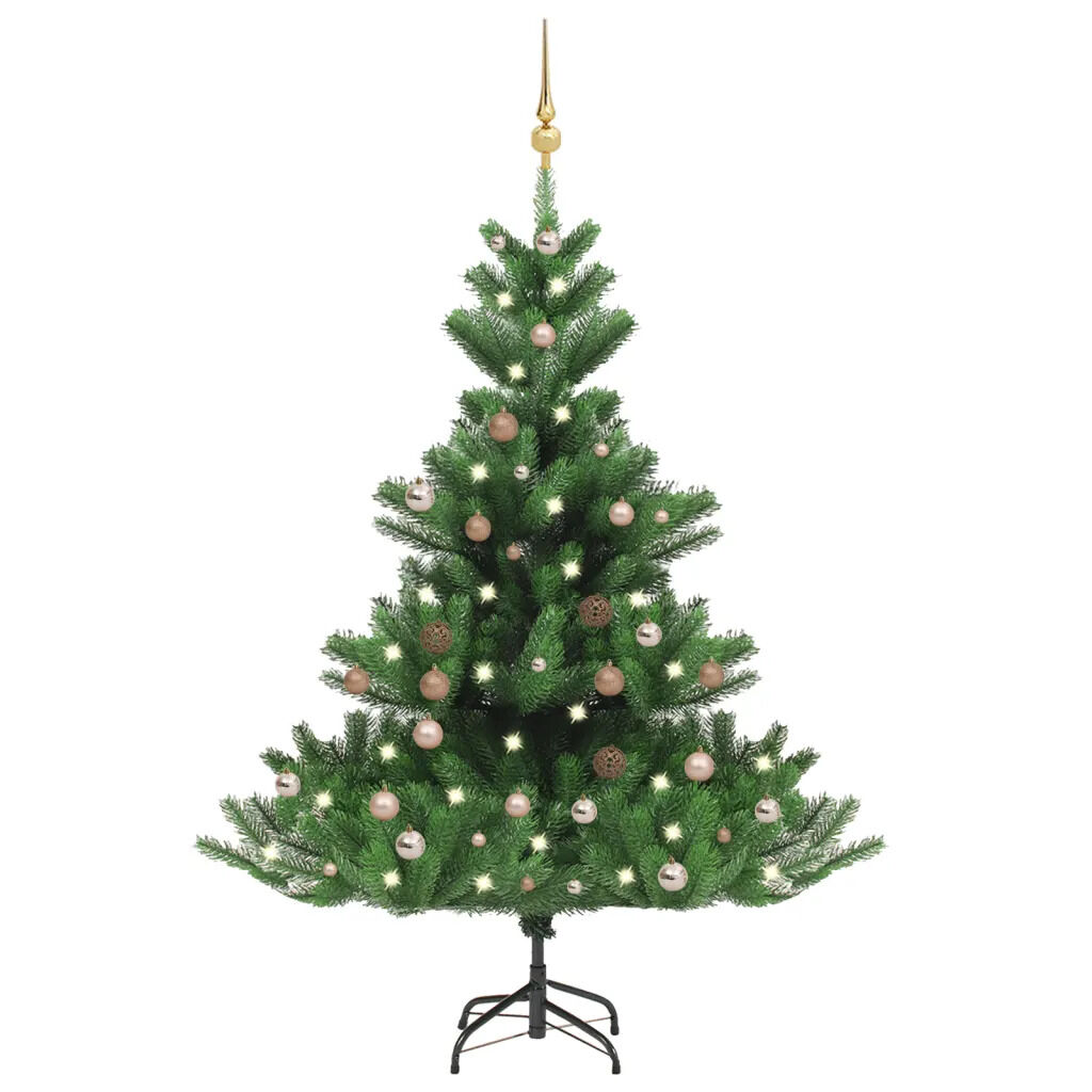 Nordmann Fir Artificial Christmas Tree LED&Ball Set Green Price