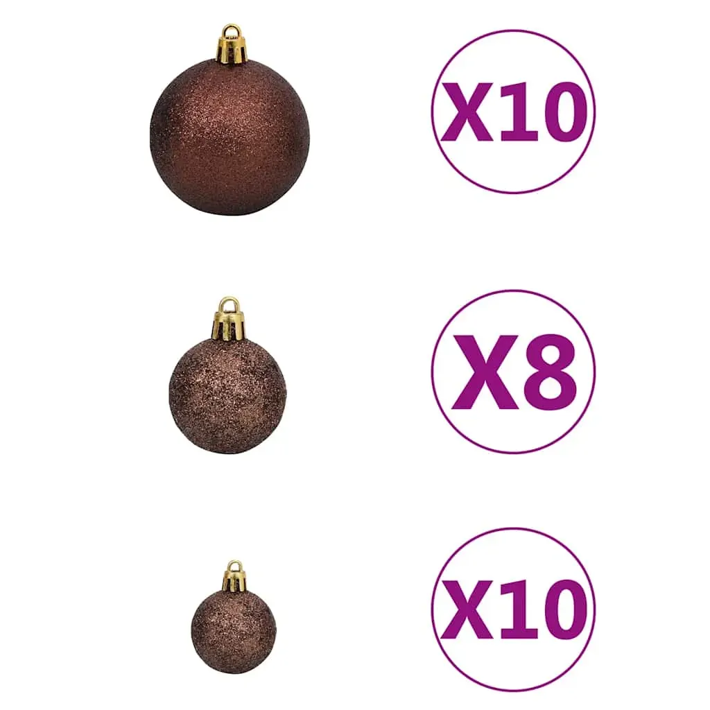 Upside-down Artificial Christmas Tree with LEDs&Ball Set Price