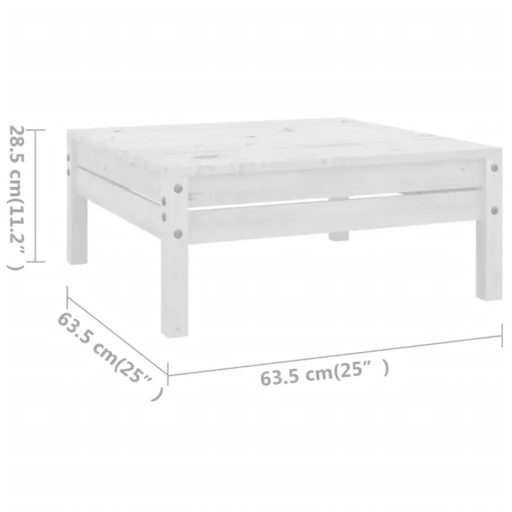 8 Piece Garden Lounge Set Solid Pinewood Price
