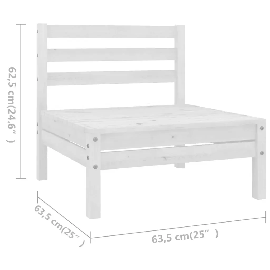 7 Piece Garden Lounge Set Solid Pinewood Price