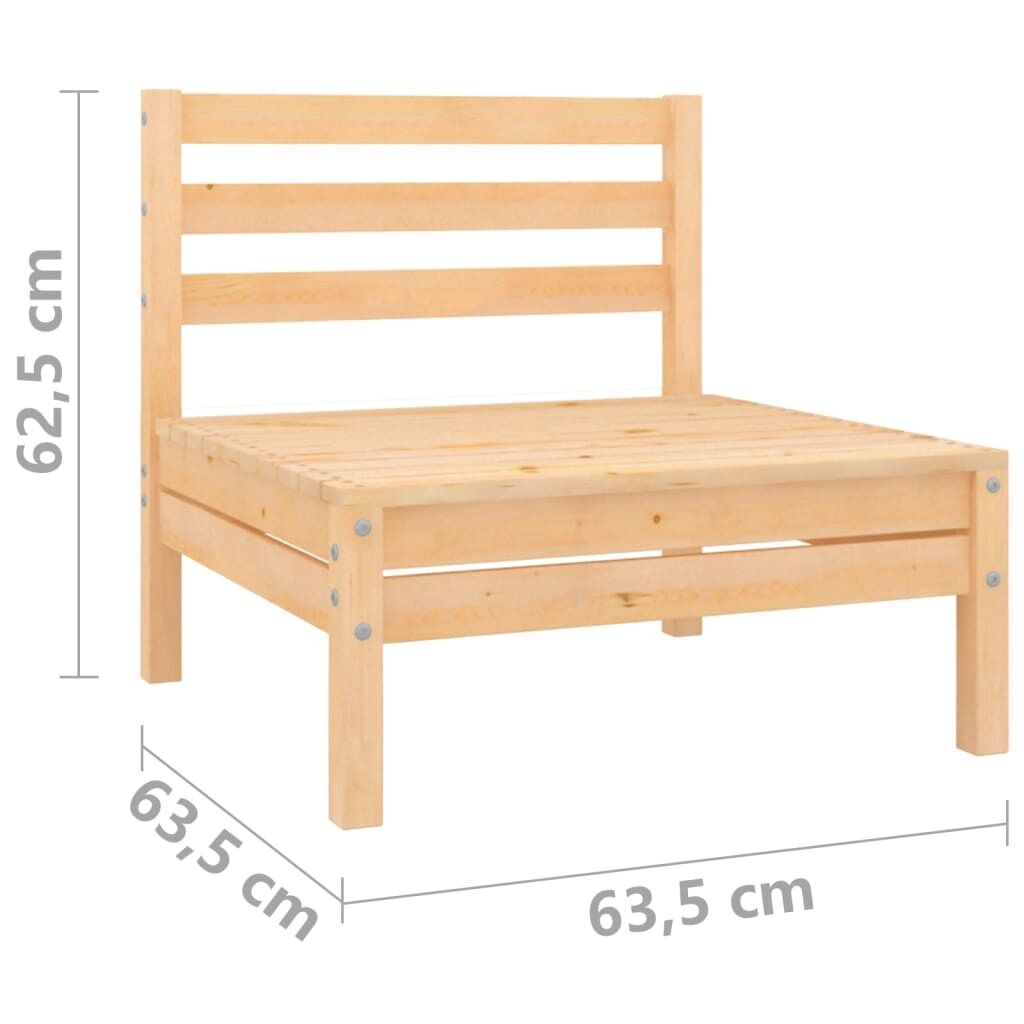 9 Piece Garden Lounge Set Solid Pinewood Price