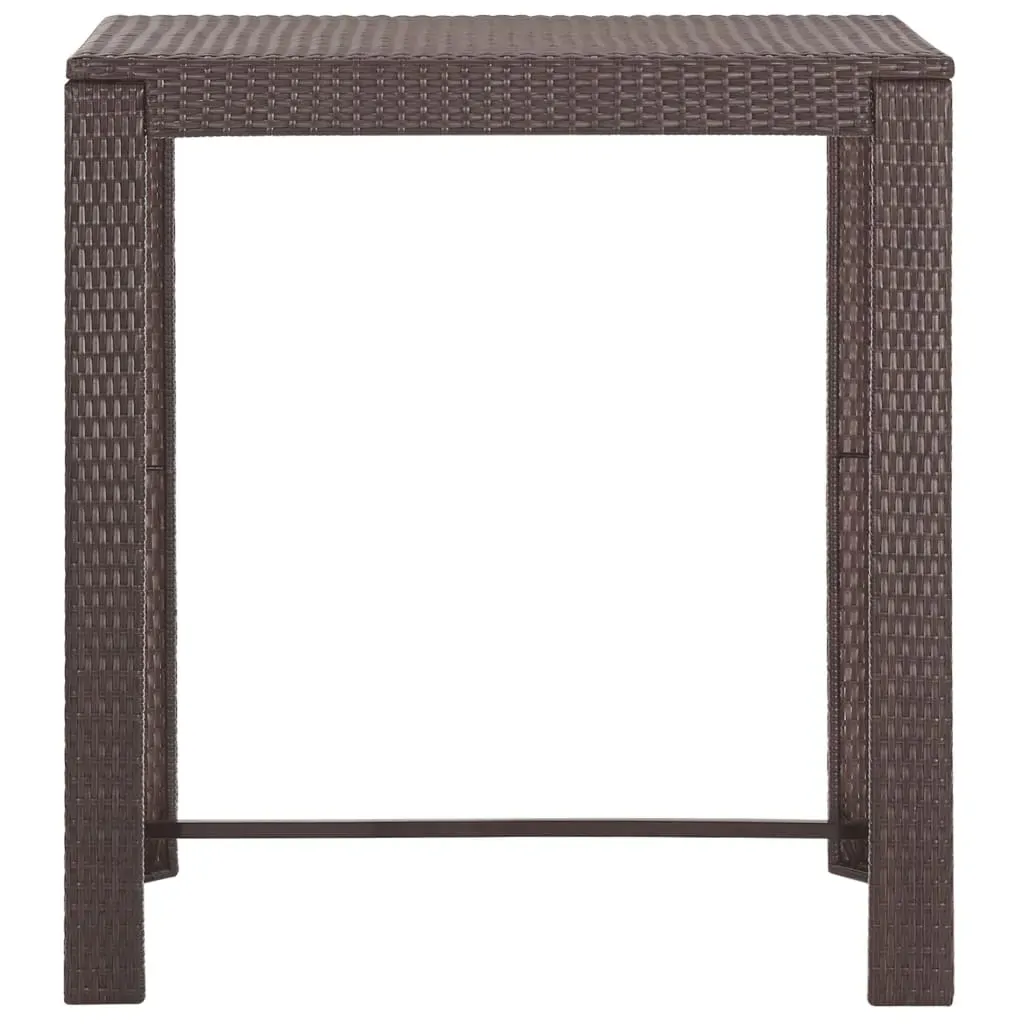 5 Piece Garden Bar Set with Cushions Poly Rattan Price