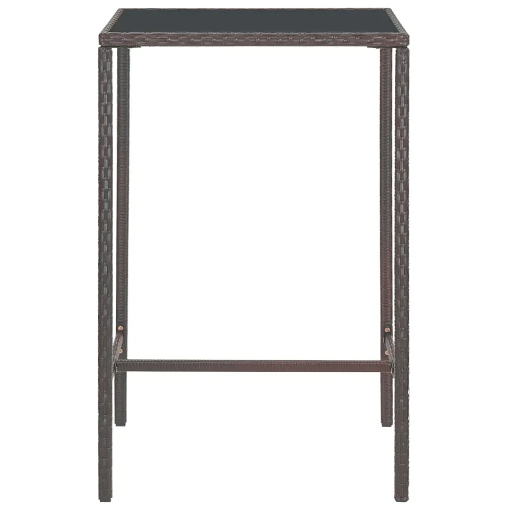 Garden Bar Set with Cushions Poly Rattan Price