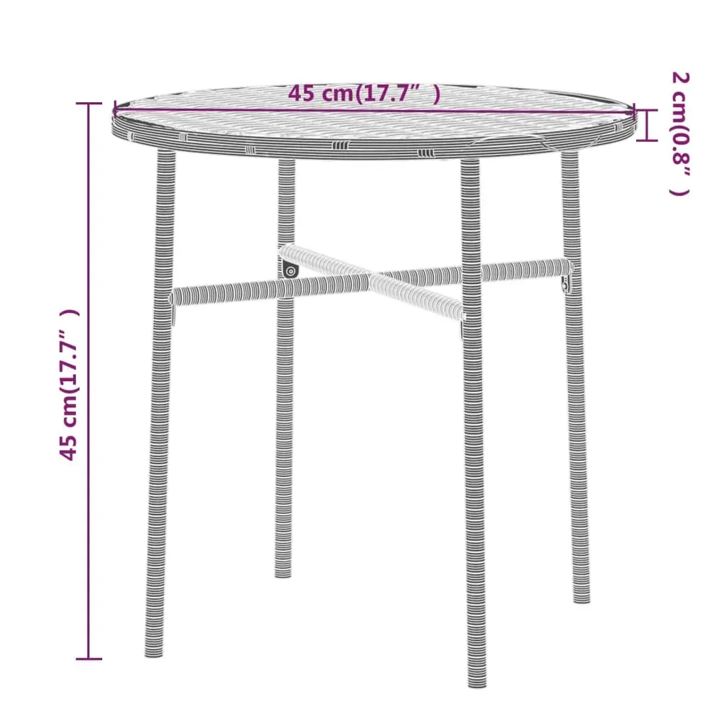 3 Piece Garden Dining Set Poly Rattan Price