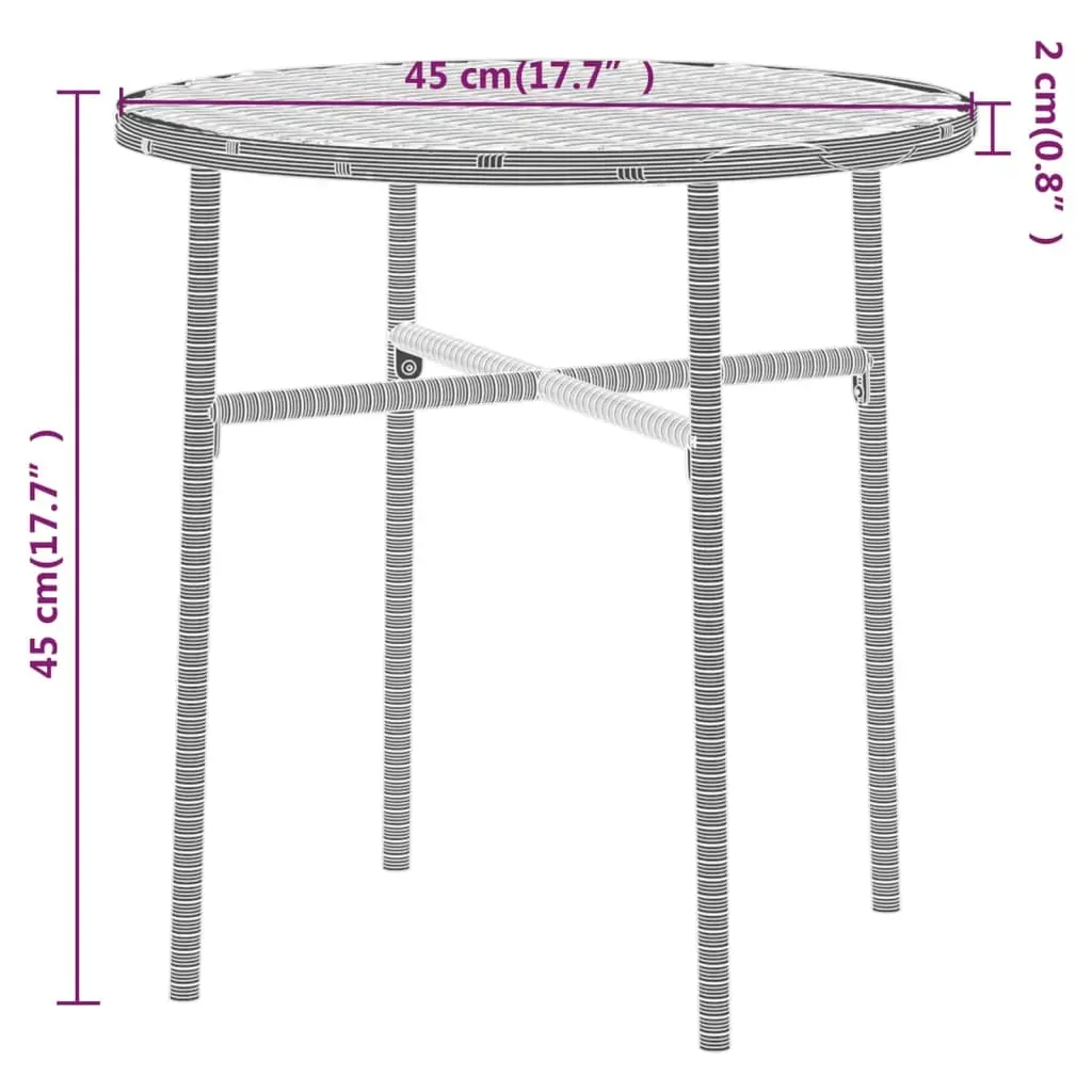 3 Piece Garden Dining Set Poly Rattan Price