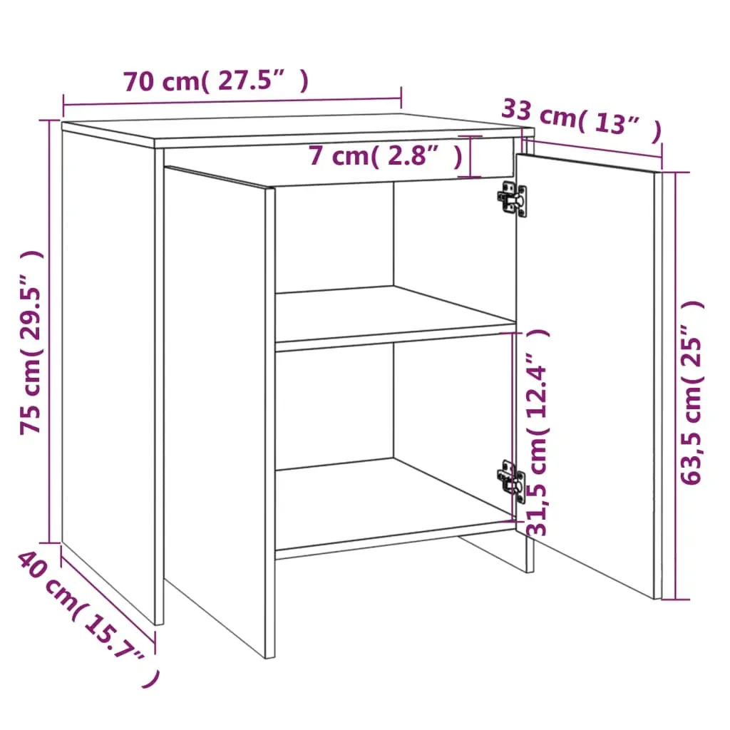 3 Piece Sideboard Engineered Wood Price