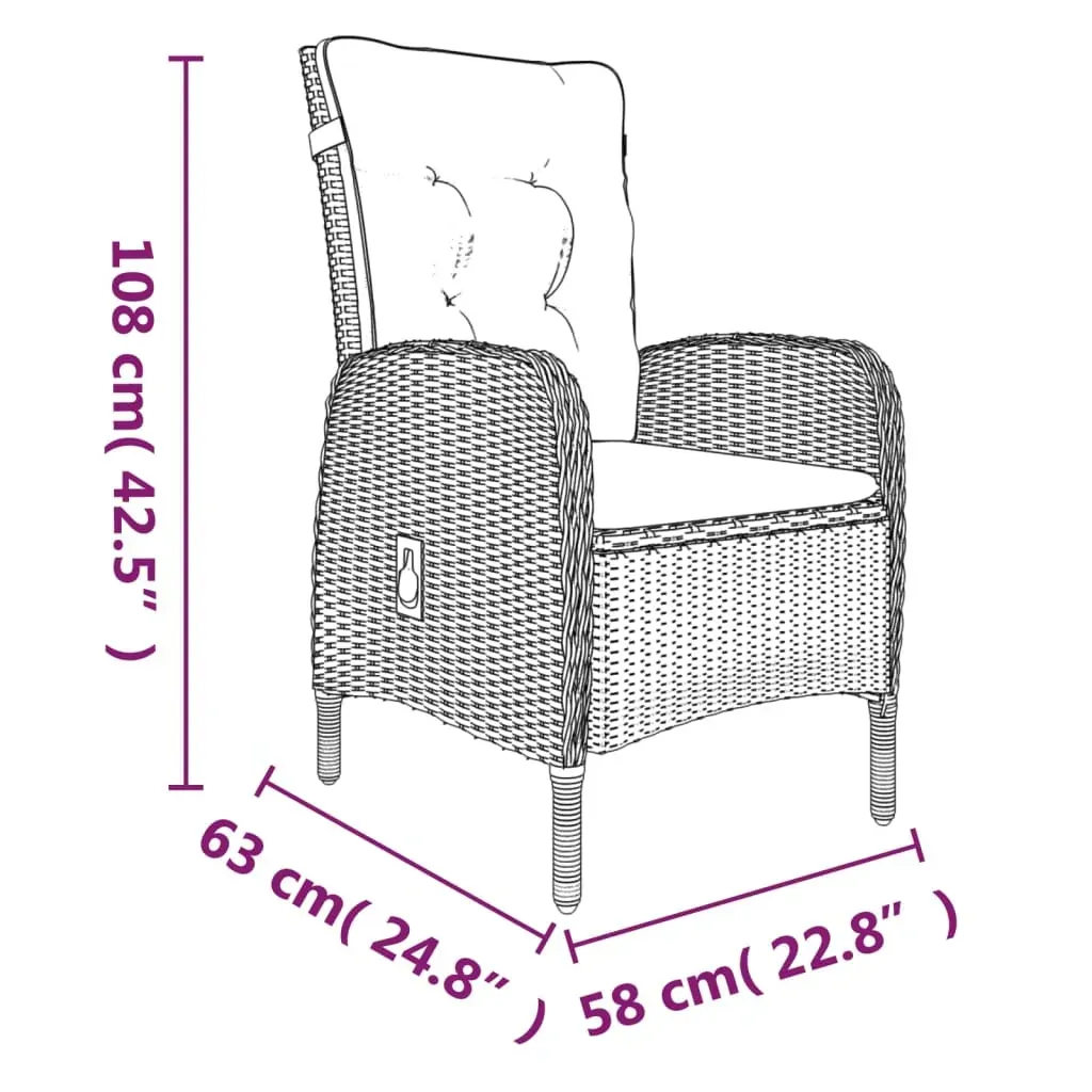Garden Dining Set with Cushions Price