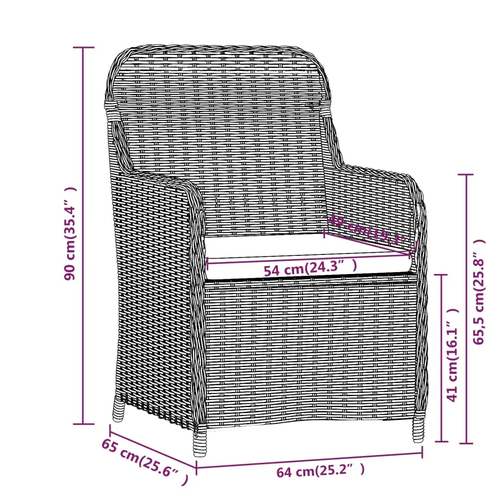 Garden Dining Set with Cushions Price