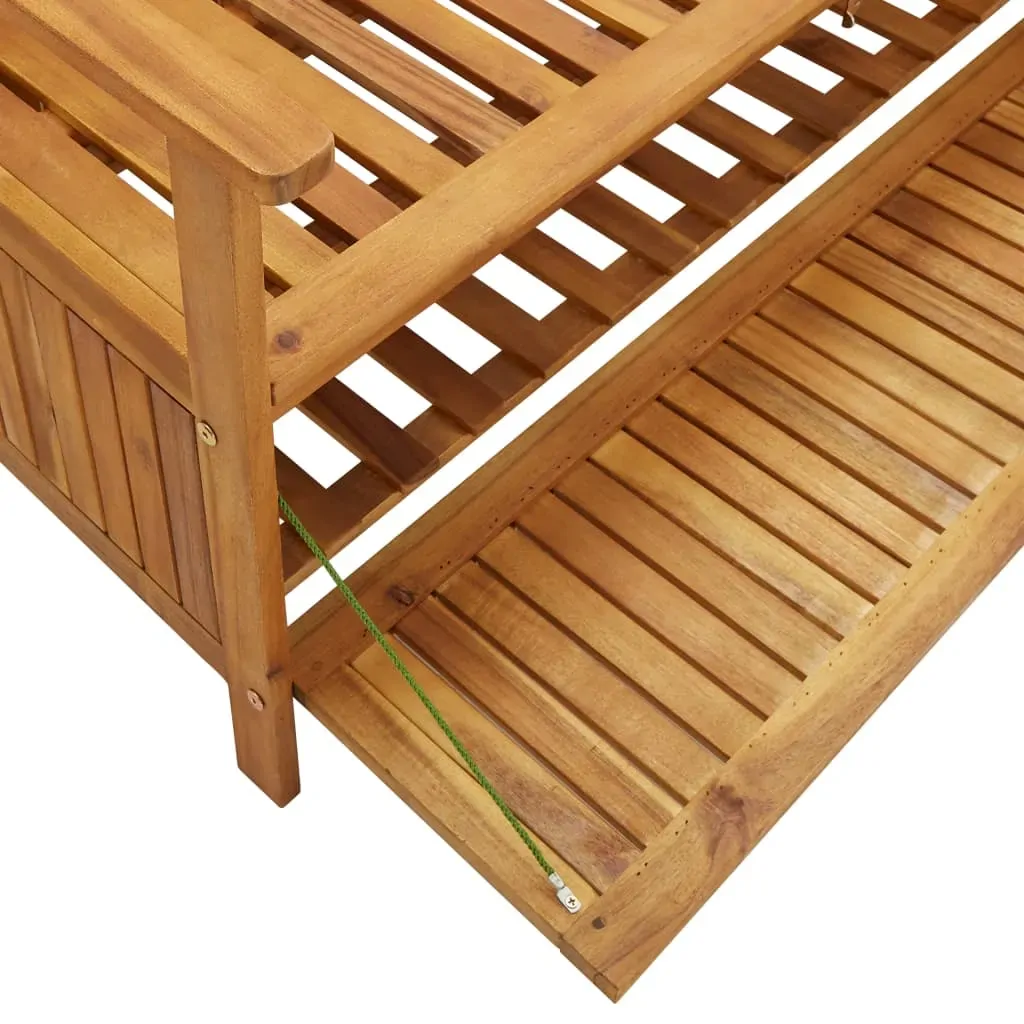 Garden Storage Bench Solid Acacia Wood Price