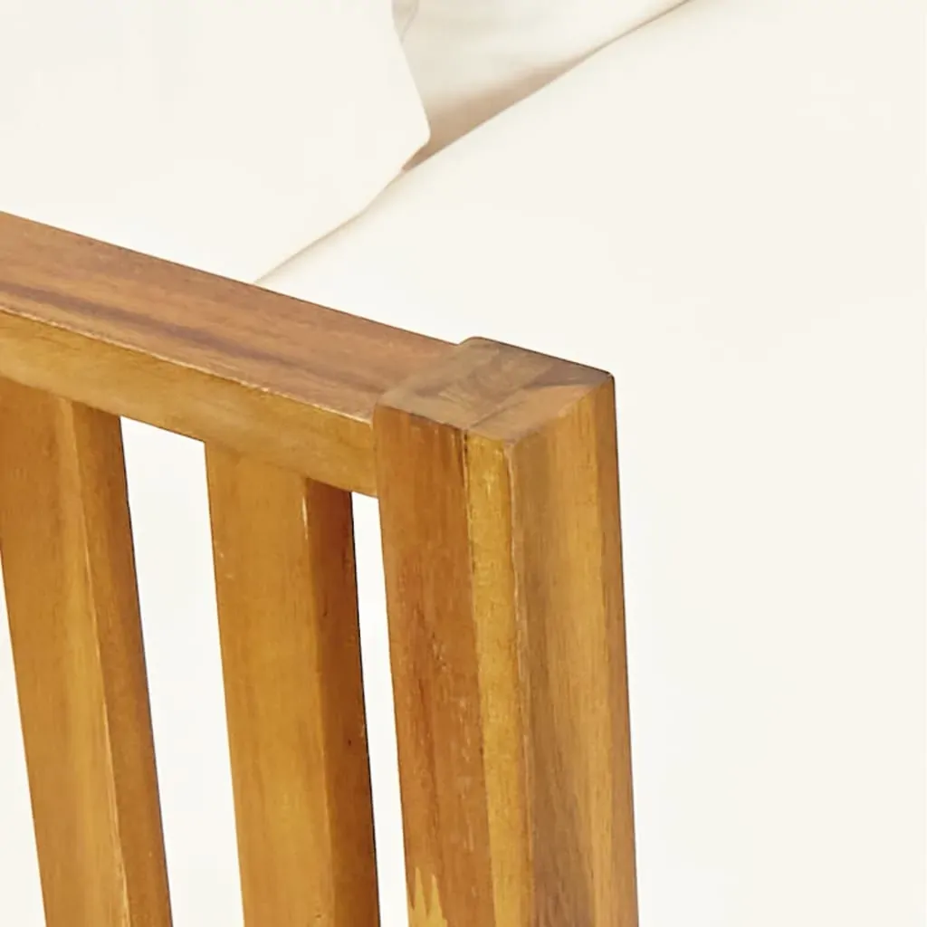 2-Seater Garden Bench with Cushions Solid Acacia Wood Price