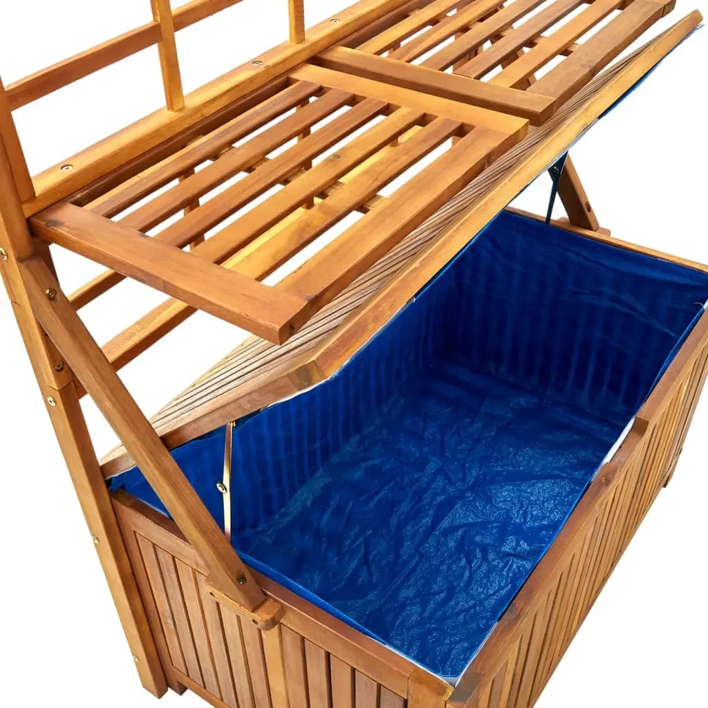 Storage Box with Trellis 99x55x160 cm Solid Acacia Wood Price
