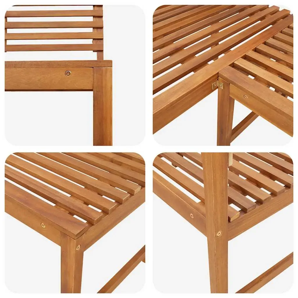 Garden Corner Bench 140 cm Solid Acacia Wood Price