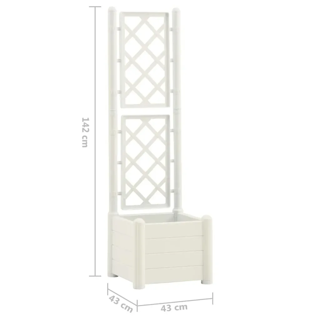 Garden Planter with Trellis PP Price