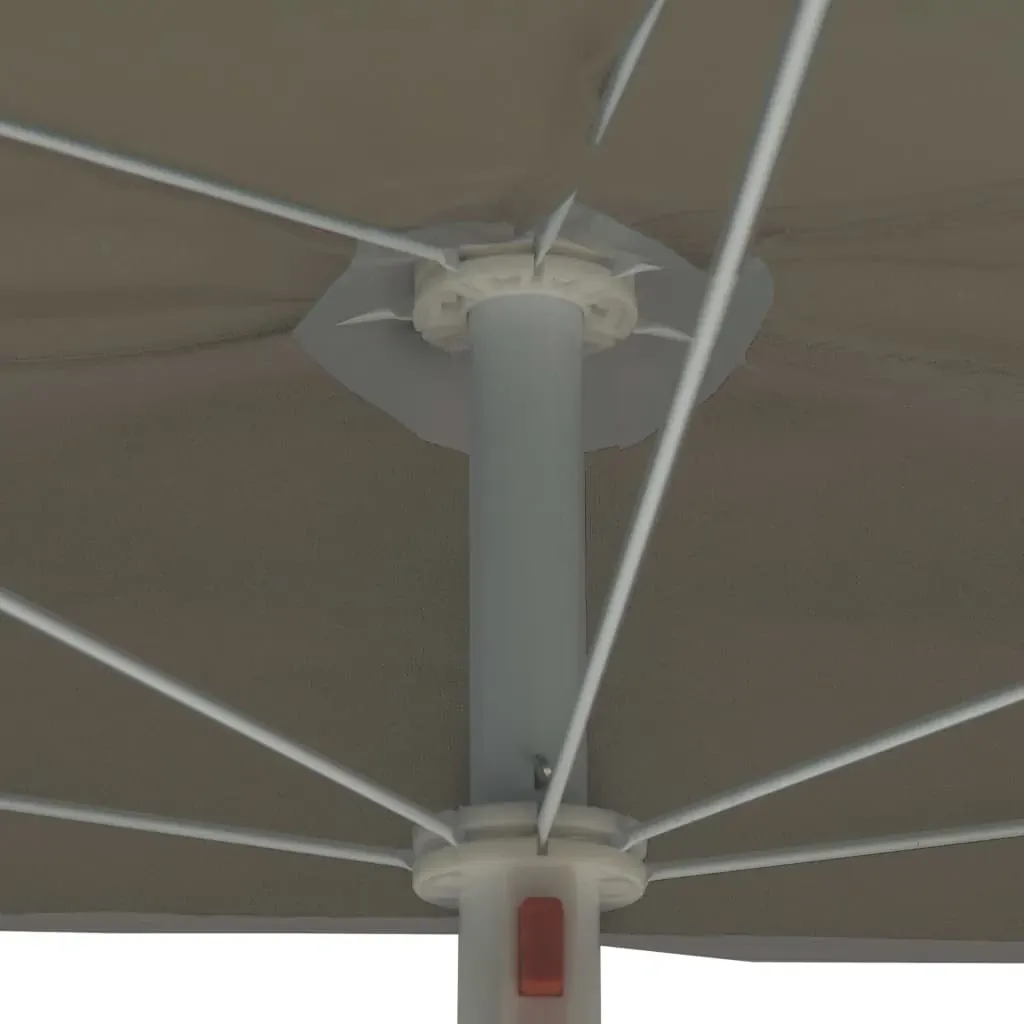Garden Half Parasol with Pole 180x90 cm Price