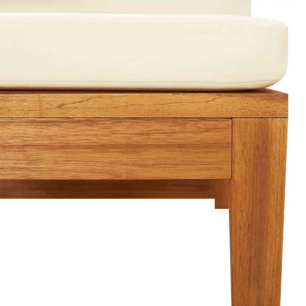 Corner Sofa with Cushions Solid Acacia Wood Price