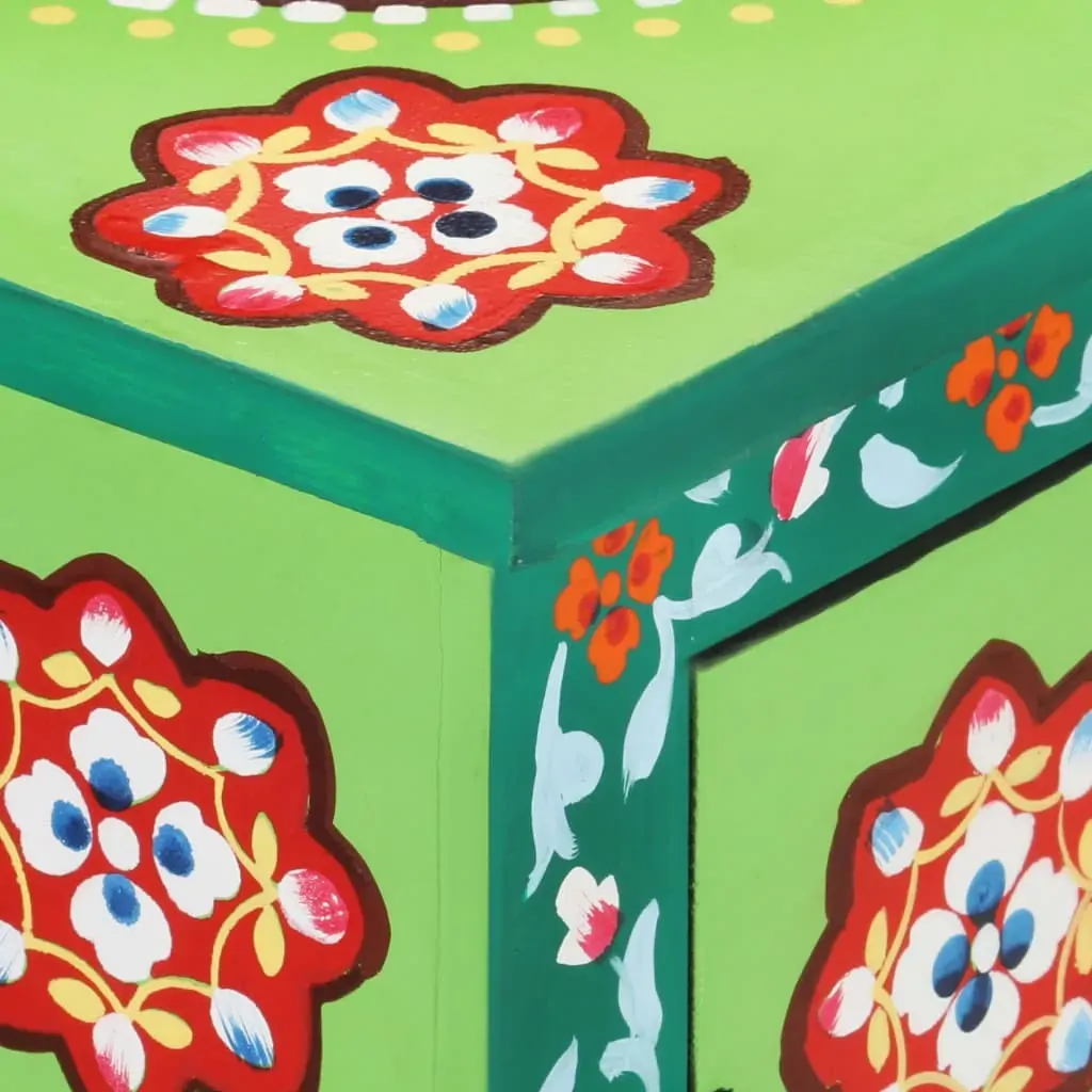 Hand Painted Sideboard 70x35x60 cm Solid Mango Wood Price