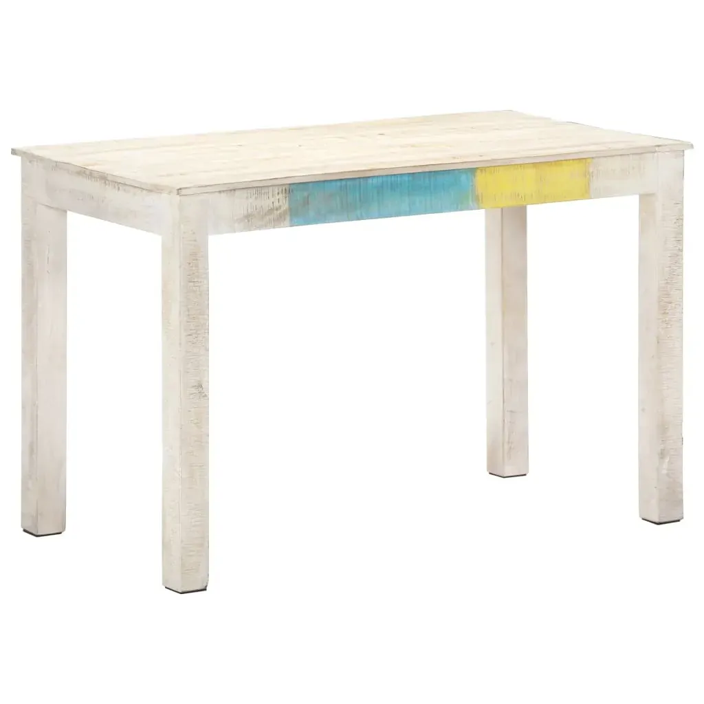 Dining Table White Solid Mango Wood Price