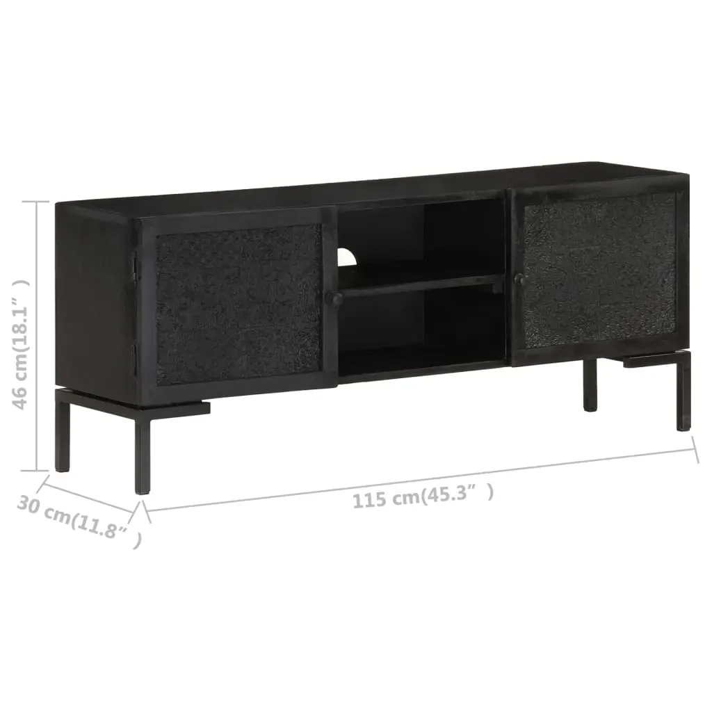 Durango TV Cabinet 115x30x46 cm Solid Mango Wood Price