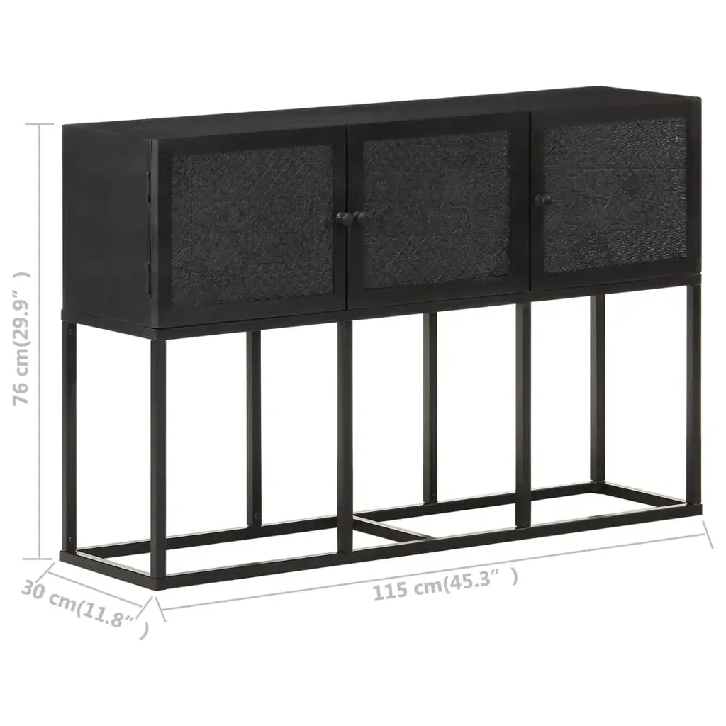 Sideboard 115x30x76 cm Solid Mango Wood Price