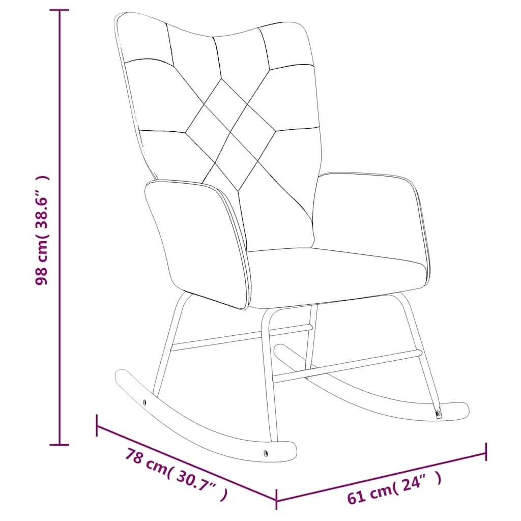 Rocking Chair Patchwork Fabric Price