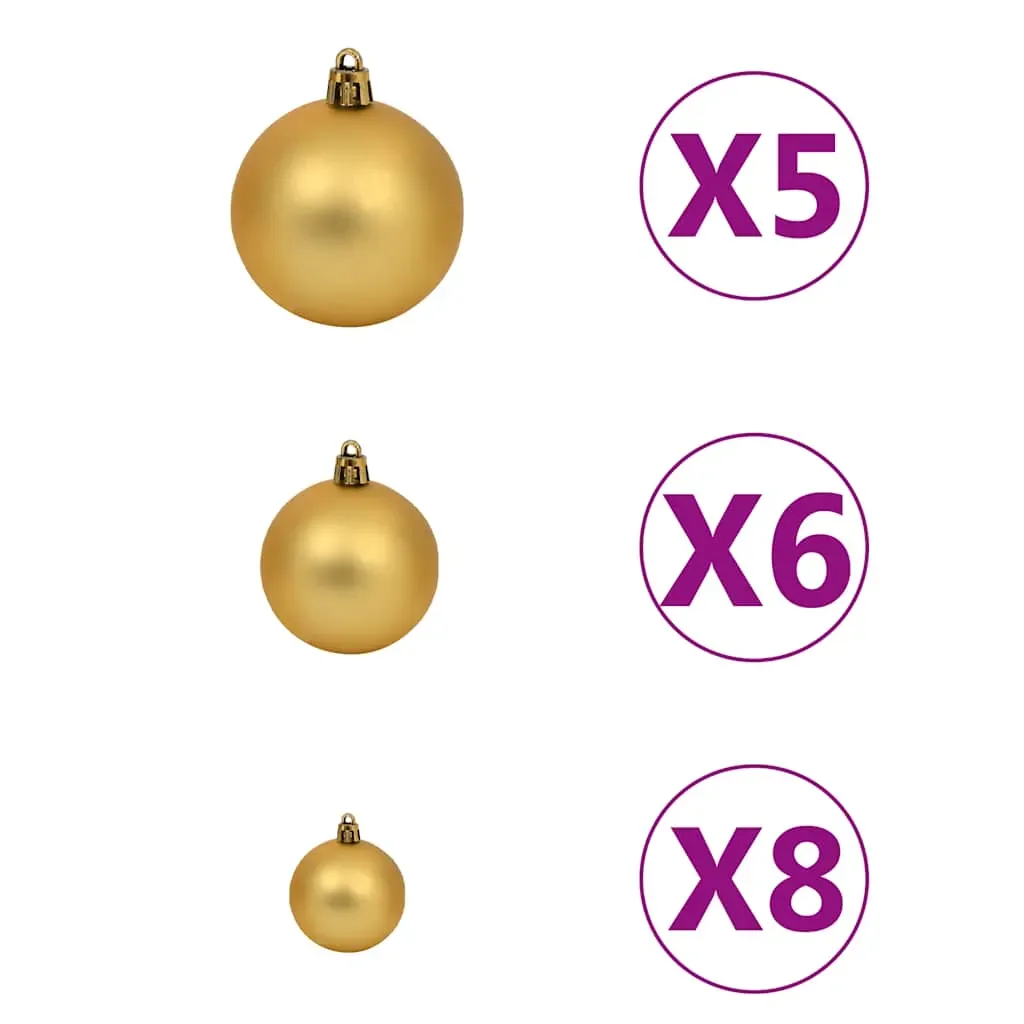 Christmas Ball Set with Peak and 150 LEDs Price