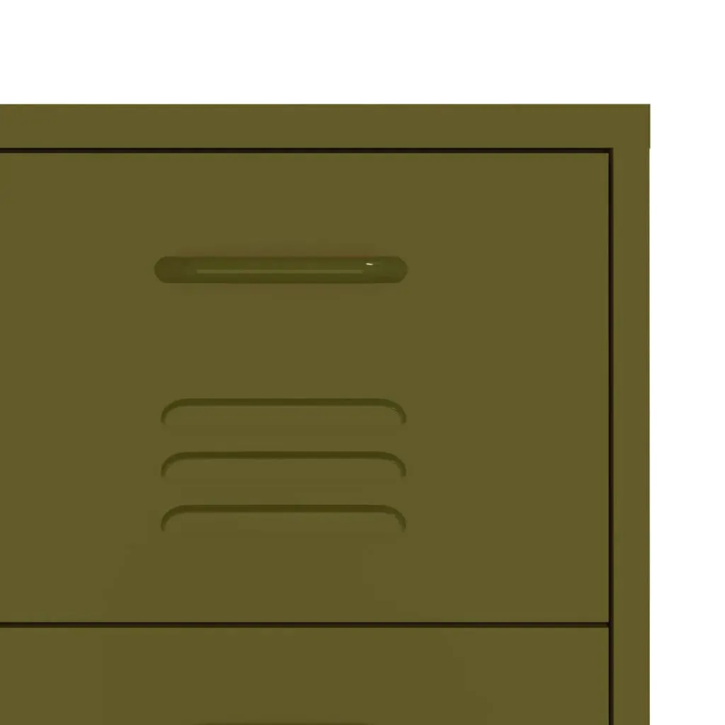Drawer Cabinet Olive 80x35x101.5 cm Steel Price