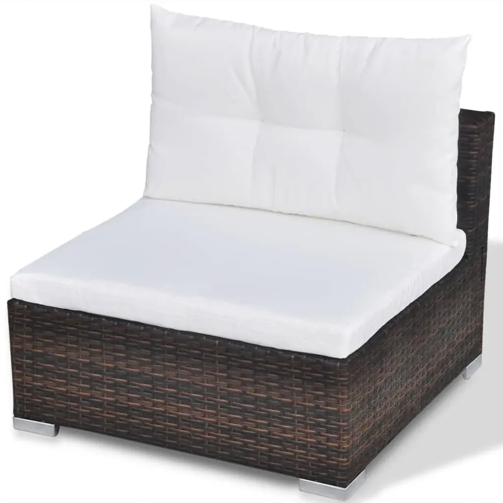 10 Piece Garden Lounge Set with Cushions Poly Rattan Price