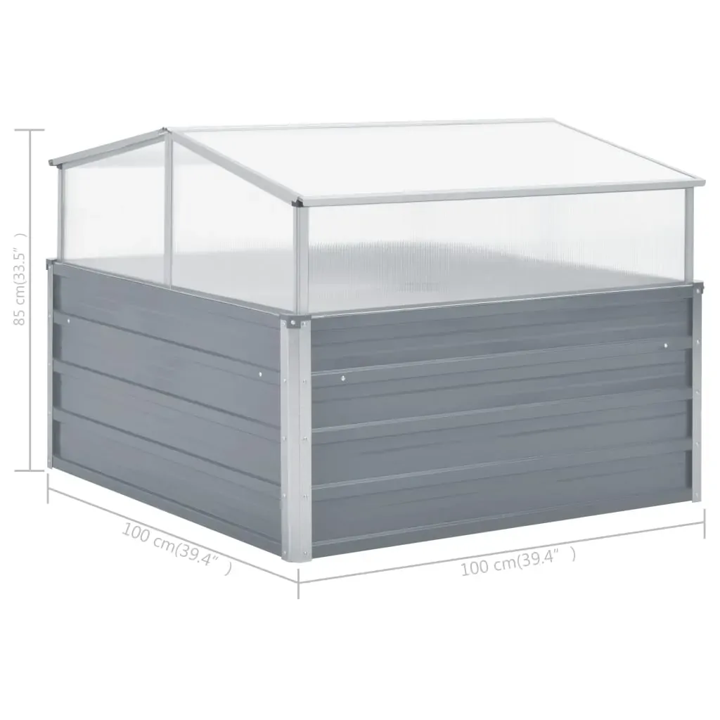 Greenhouse 100x100x85 cm Galvanised Steel Price