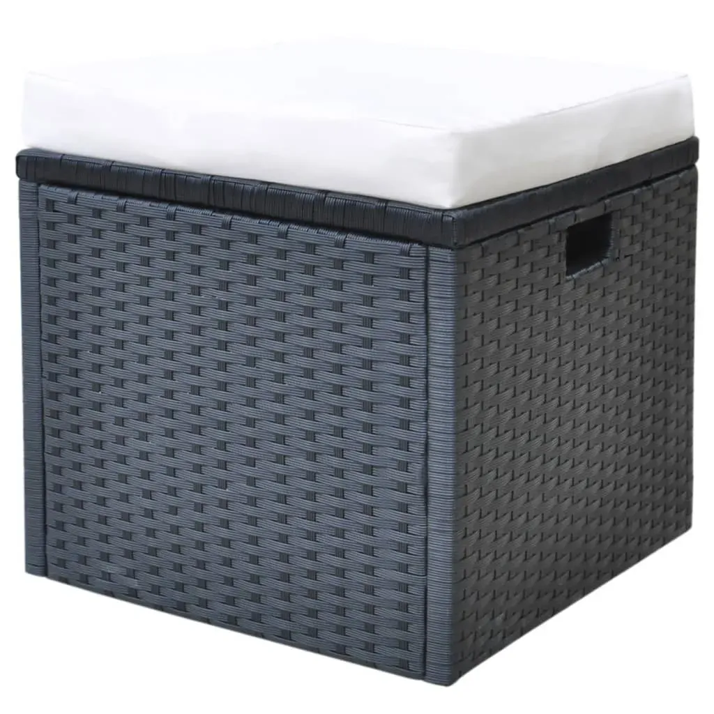 6 Piece Outdoor Dining Set with Cushions Poly Rattan Price