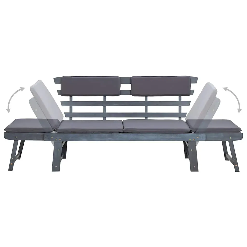Garden Bench with Cushions 2-in-1 190 cm Solid Acacia Wood Price