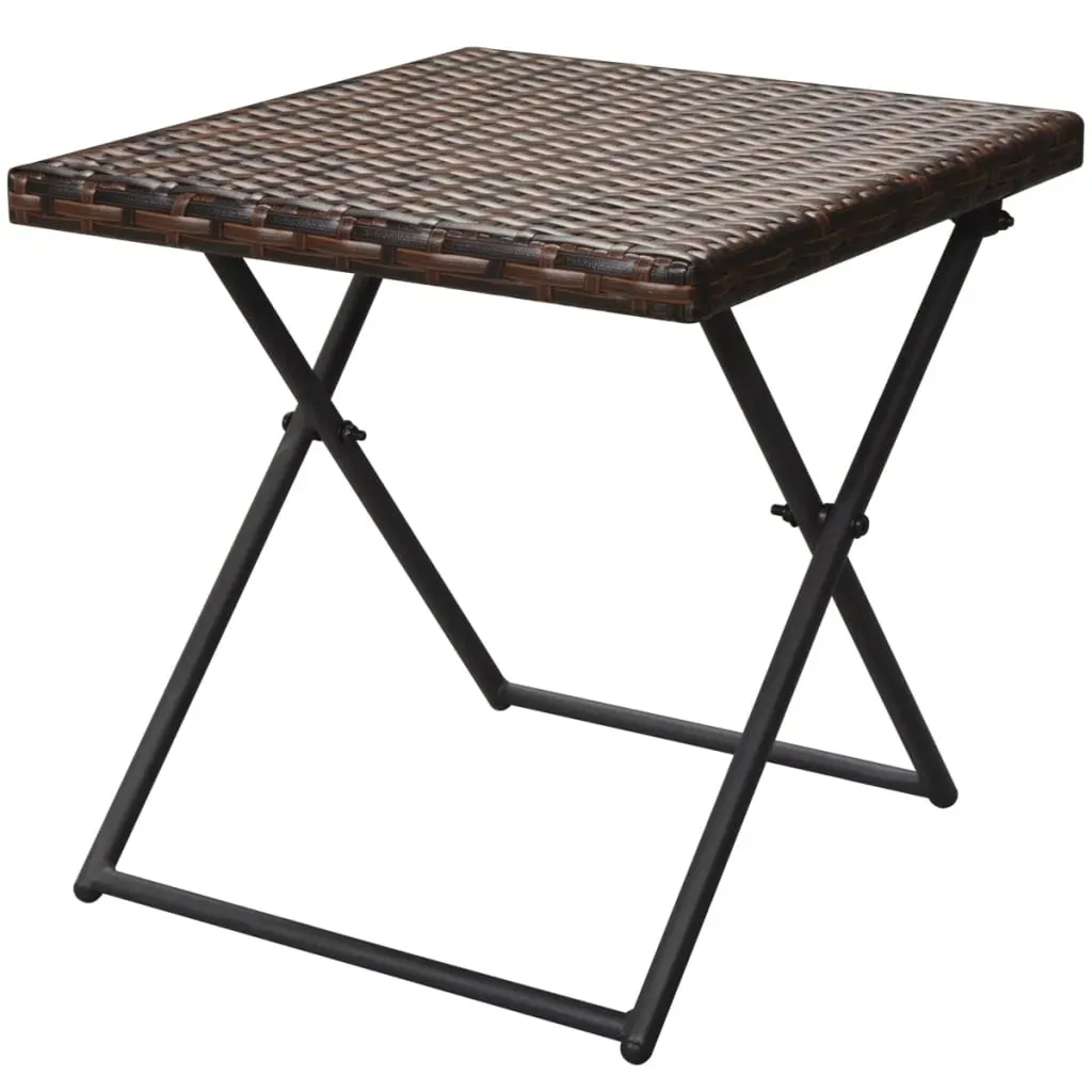 Folding Sun Loungers 2 pcs with Table Poly Rattan Price