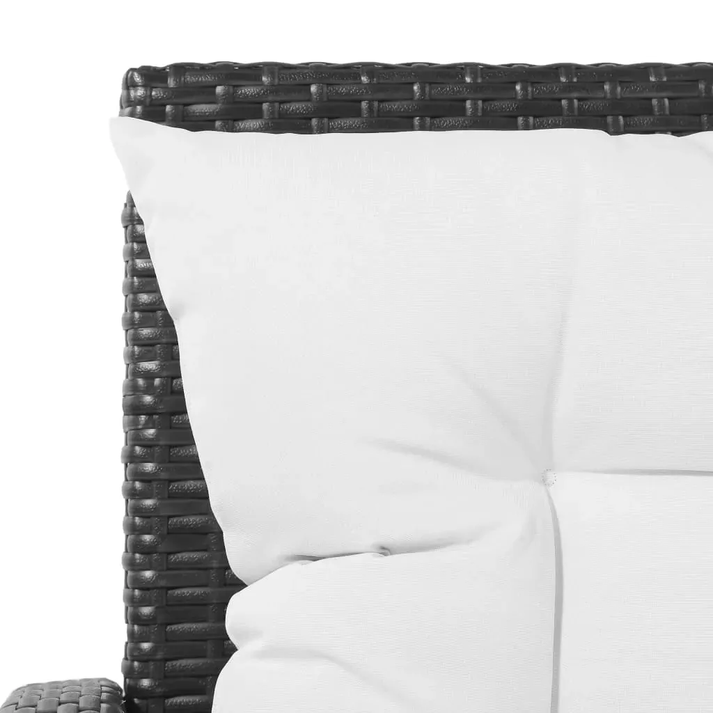 5 Piece Garden Lounge Set with Cushions Poly Rattan Price