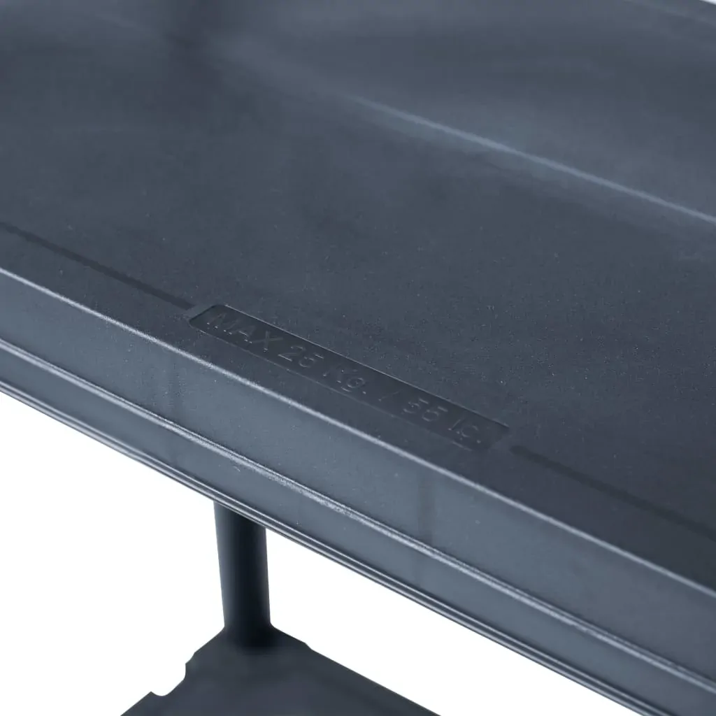 Storage Shelf Rack Black Plastic Price