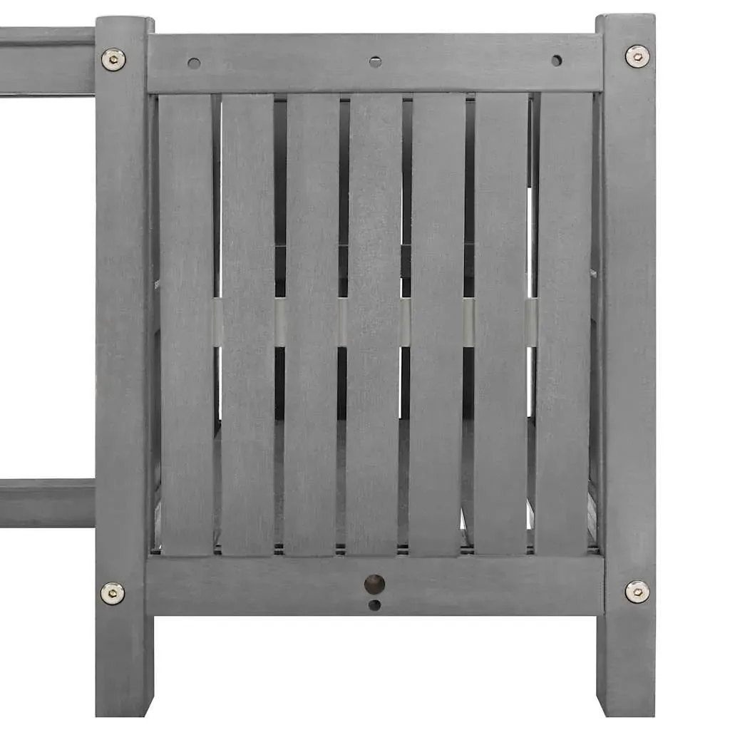 Garden Bench with 2 Planters Solid Acacia Wood Price