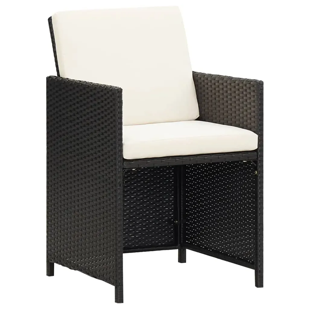 Outdoor Dining Set with Cushions Poly Rattan Price
