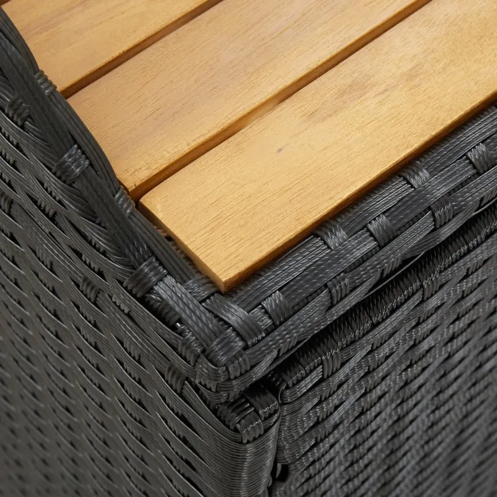 Garden Storage Bench 120 cm Poly Rattan Price