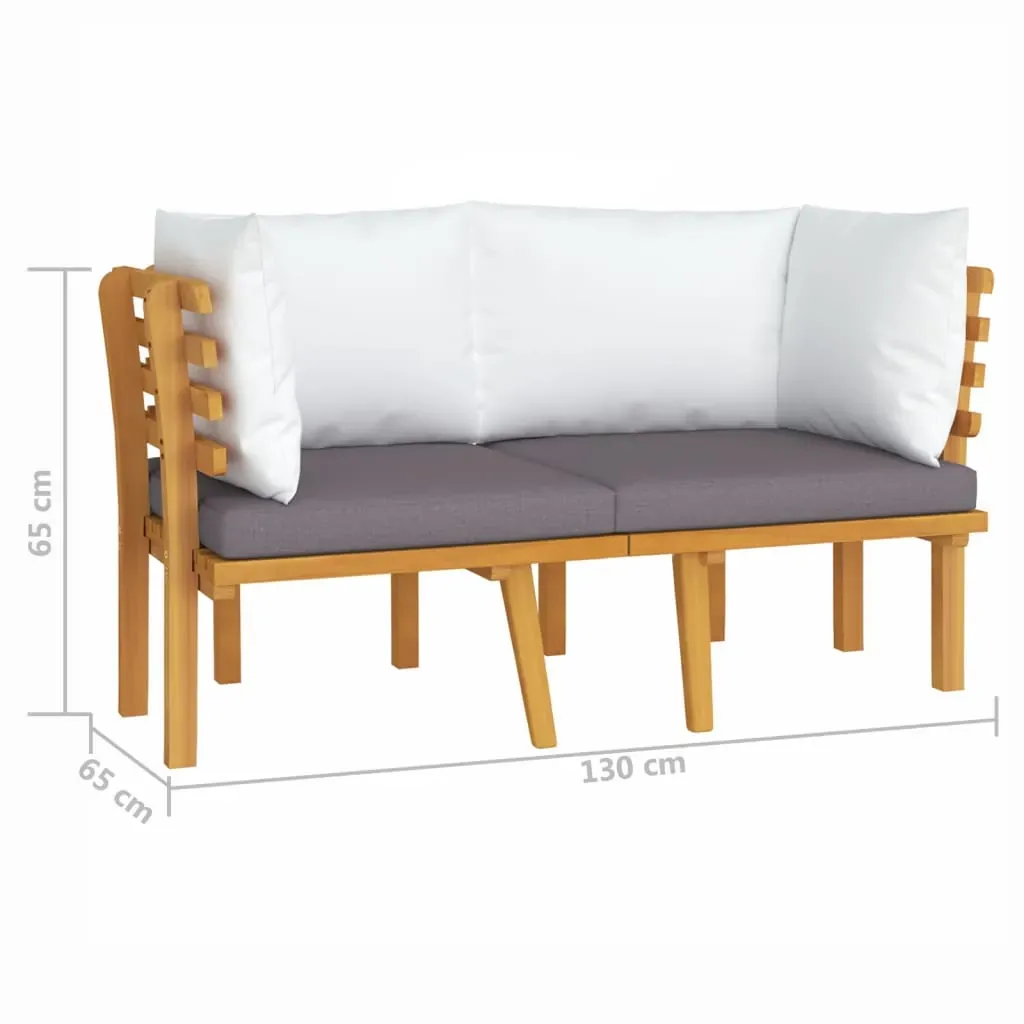 Garden Chair with Cushions Solid Acacia Wood Price