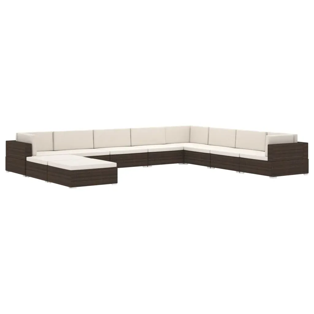 Sectional Footrest 1 pc with Cushion Poly Rattan Price