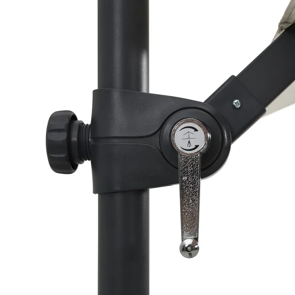 Cantilever Umbrella with LED lights and Steel Pole 250x250 cm Price