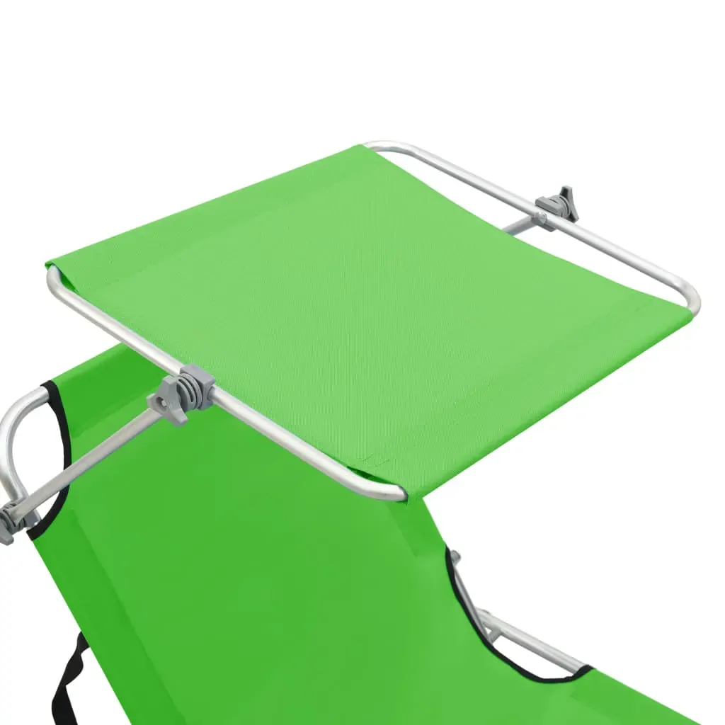 Folding Sun Lounger with Canopy Aluminium Price