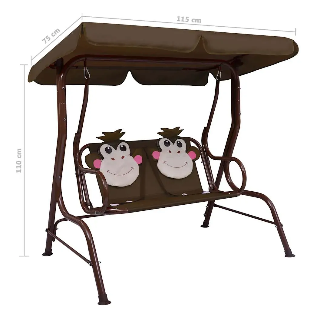Kids Swing Bench 115x75x110 cm Fabric Price