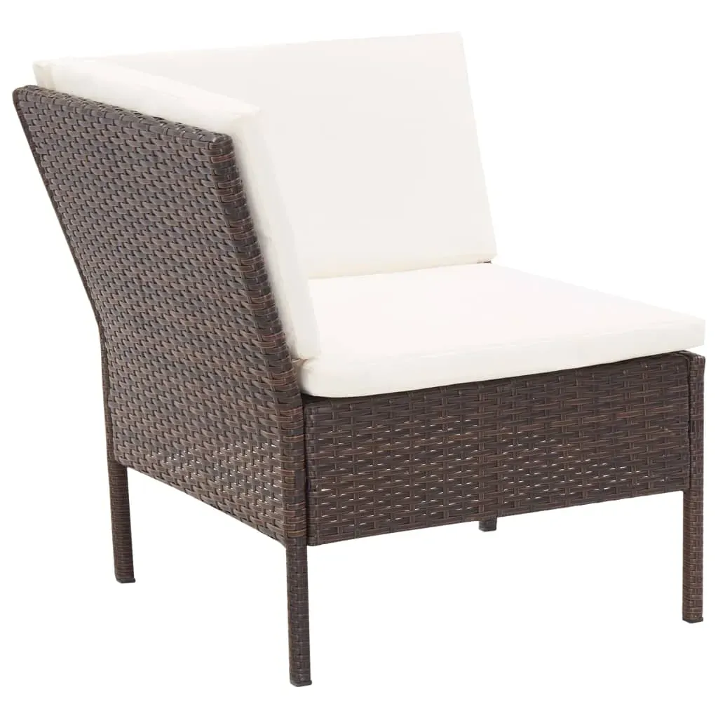 6 Piece Garden Lounge Set with Cushions Poly Rattan Price