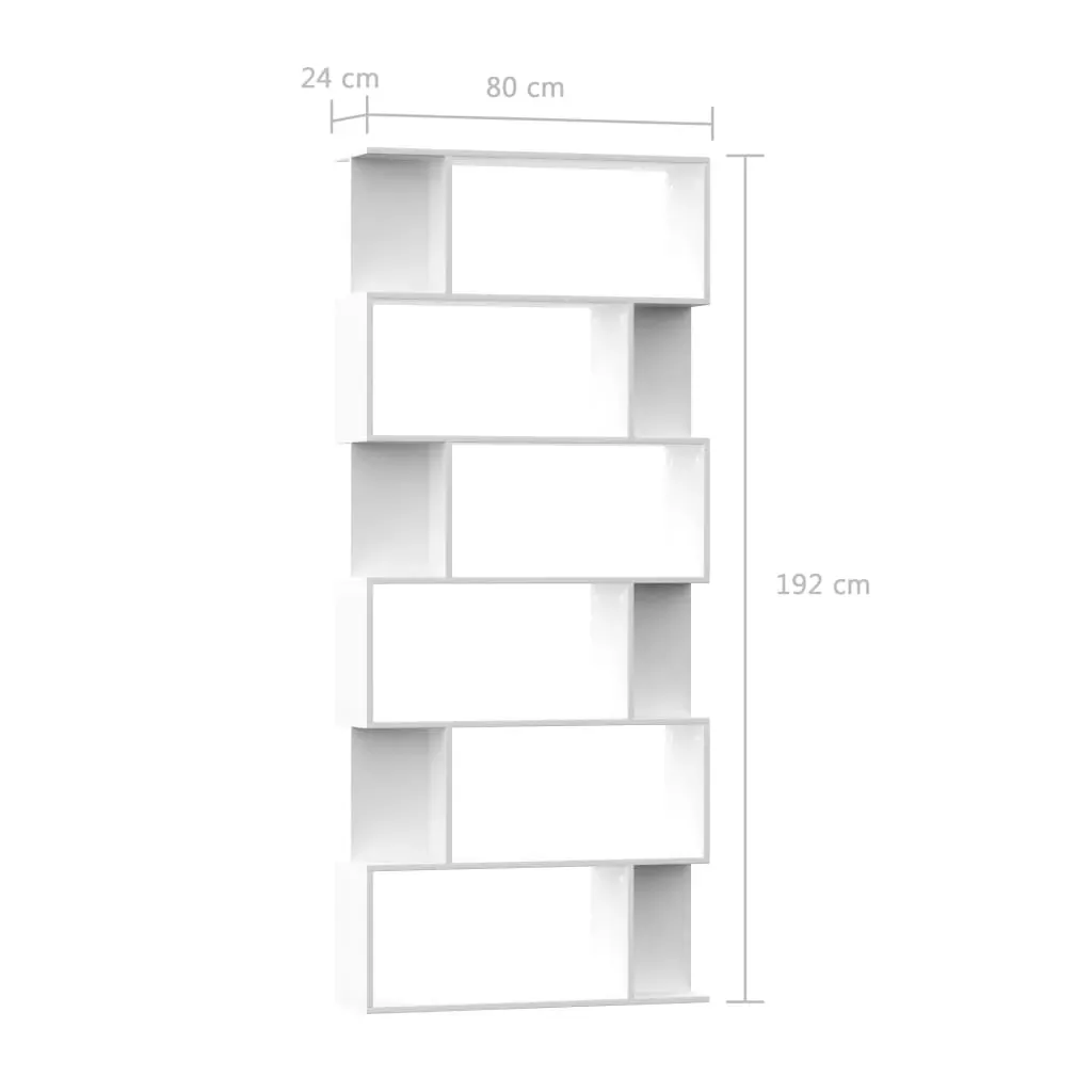 Book Cabinet/Room Divider 80x24x192 cm Engineered Wood Price
