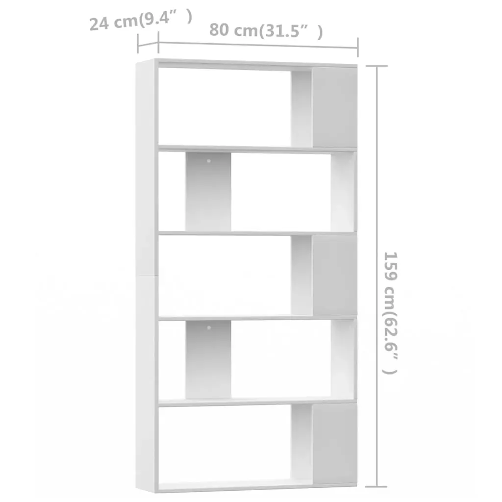 Book Cabinet/Room Divider 80x24x159 cm Engineered Wood Price